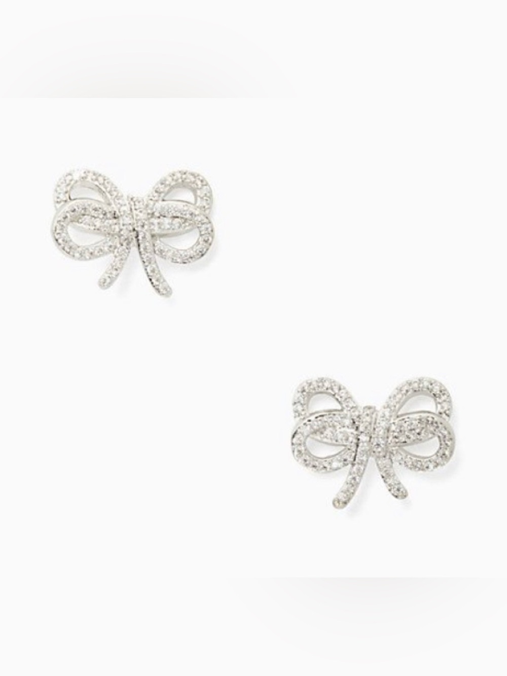 NWT~KATE SPADE~Boy Meets Girl Pave Stud Earrings